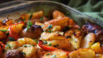 Italian Sausage, Potatoes, Peppers and Onions Italian Sausage, Potatoes, Peppers and Onions