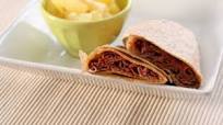 Spicy Pastrami, Bacon, Swiss Wrap for One Spicy Pastrami, Bacon, Swiss Wrap for One
