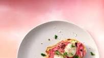 Beetroot Hummus Toast Beetroot Hummus Toast