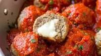 Mozzarella Stuffed Meatballs Mozzarella Stuffed Meatballs