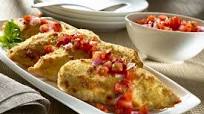 Parmesan-Crusted Bruschetta Chicken Parmesan-Crusted Bruschetta Chicken