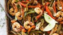 Sheet Pan Shrimp Fajitas (Paleo, Whole30 + Keto) Sheet Pan Shrimp Fajitas (Paleo, Whole30 + Keto)