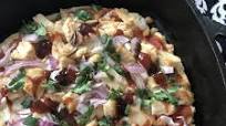 BBQ Pizza made with two ingredient dough BBQ Pizza made with two ingredient dough