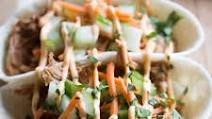 Asian BBQ Pork Taco Boats Asian BBQ Pork Taco Boats