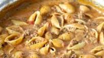 Cheesy Beef and Shells Cheesy Beef and Shells