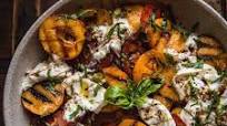 Grilled Peach Caprese Salad Grilled Peach Caprese Salad
