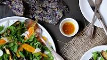 Eggplant salad with carrots and orange Eggplant salad with carrots and orange
