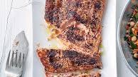 Sumac and olive oil-roasted salmon with spiced carrot salad Sumac and olive oil-roasted salmon with spiced carrot salad