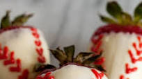 Baseball Chocolate Covered Strawberries Baseball Chocolate Covered Strawberries