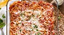 Cheesy Baked Spaghetti Cheesy Baked Spaghetti