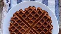 Vegan Whole Grain Waffles with Roasted Stone Fruit Vegan Whole Grain Waffles with Roasted Stone Fruit
