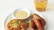 Bratwurst With Potato Cakes Bratwurst With Potato Cakes