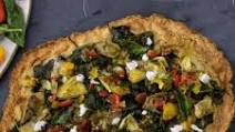 Creamy Spinach & Artichoke Pizza with Tomatoes & Basil Creamy Spinach & Artichoke Pizza with Tomatoes & Basil