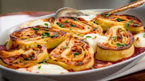 Don Angie's Lasagna Pinwheels Recipe Don Angie's Lasagna Pinwheels Recipe