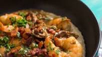 Shrimp and Gruyère Cheese Grits With Bacon and Mushrooms Recipe Shrimp and Gruyère Cheese Grits With Bacon and Mushrooms Recipe