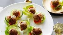 Bacon Falafel Bites with Hummus Bacon Falafel Bites with Hummus