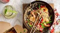 Singapore noodles with prawns Singapore noodles with prawns