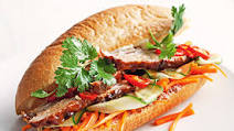 Sticky pork belly bahn mi Sticky pork belly bahn mi