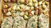 Sheet Pan Garlic Ranch Pork Chops & Potatoes Sheet Pan Garlic Ranch Pork Chops & Potatoes