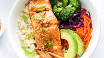 Teriyaki Salmon with Broccoli and Rice Teriyaki Salmon with Broccoli and Rice
