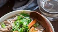 Miso Soba Noodle Soup with Crispy Tofu Miso Soba Noodle Soup with Crispy Tofu