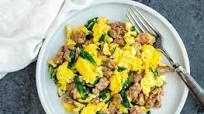 Keto Breakfast Scramble With Turkey Sausage Keto Breakfast Scramble With Turkey Sausage