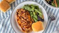 BBQ Pulled Pork Sweet Potatoes BBQ Pulled Pork Sweet Potatoes