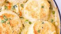 Chicken Pot Pie with Biscuits Chicken Pot Pie with Biscuits