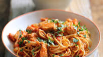 Seafood Spaghetti with a Smoky Tomato Sauce Seafood Spaghetti with a Smoky Tomato Sauce