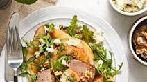 Arugula Salad with Roasted Pork Tenderloin, Pears & Blue Cheese Arugula Salad with Roasted Pork Tenderloin, Pears & Blue Cheese