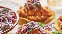 BBQ Chicken Tostadas with Creamy Slaw BBQ Chicken Tostadas with Creamy Slaw