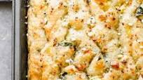 Spinach Artichoke Italian Focaccia. Spinach Artichoke Italian Focaccia.