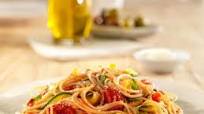 Barilla Whole Grain Spaghetti with Zucchini and Yellow Squash Barilla Whole Grain Spaghetti with Zucchini and Yellow Squash