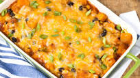 Butternut Squash & Black Bean Enchilada Casserole Butternut Squash & Black Bean Enchilada Casserole