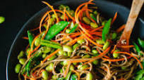 Sugar Snap Pea and Carrot Soba Noodles Sugar Snap Pea and Carrot Soba Noodles