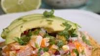Tostadas de Ceviche de Camarón Tostadas de Ceviche de Camarón