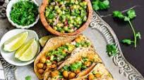 Chana Masala Tacos with Cucumber Salsa Chana Masala Tacos with Cucumber Salsa