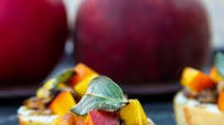 Summeripe Peach Bruschetta Summeripe Peach Bruschetta