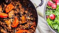 Gheimeh Bademjan - Persian Seared Eggplant & Tomato Beef --- VIDEO Gheimeh Bademjan - Persian Seared Eggplant & Tomato Beef --- VIDEO