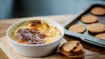 Josh Eggleton's rice pudding with ginger snap dunkers Josh Eggleton's rice pudding with ginger snap dunkers