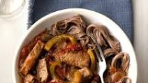 Slow-Cooked Pepper Steak Slow-Cooked Pepper Steak