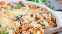 Chicken and Roasted Vegetable Enchilada Casserole Chicken and Roasted Vegetable Enchilada Casserole