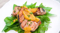 Grilled Salmon With Mustard Sauce Grilled Salmon With Mustard Sauce