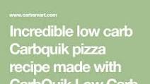 Crispy Low-Carb Pizza Crust Recipe Made with CarbQuik Baking Mix Crispy Low-Carb Pizza Crust Recipe Made with CarbQuik Baking Mix