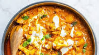 Aloo gobi med ris Aloo gobi med ris