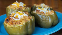 Crock-Pot Country Stuffed Green Peppers Recipe Crock-Pot Country Stuffed Green Peppers Recipe