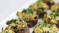Spinach Artichoke Hummus Stuffed Mushrooms Spinach Artichoke Hummus Stuffed Mushrooms