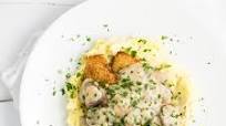 Pork Schnitzel with Mushroom Stout Gravy Pork Schnitzel with Mushroom Stout Gravy