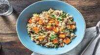 Pork & Roasted Pumpkin Risotto with Rosemary & Baby Spinach Pork & Roasted Pumpkin Risotto with Rosemary & Baby Spinach