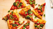 Broccoli-Sausage Pizza Broccoli-Sausage Pizza